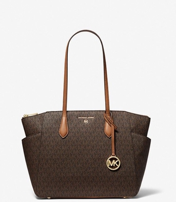 Bolso Michael Kors Marilyn logo brown
